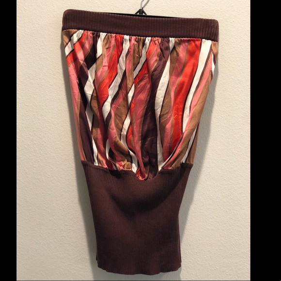 Bebe -TRENDING-Cinched Waist-Multi-Colored TubeTop - Picture 2 of 5